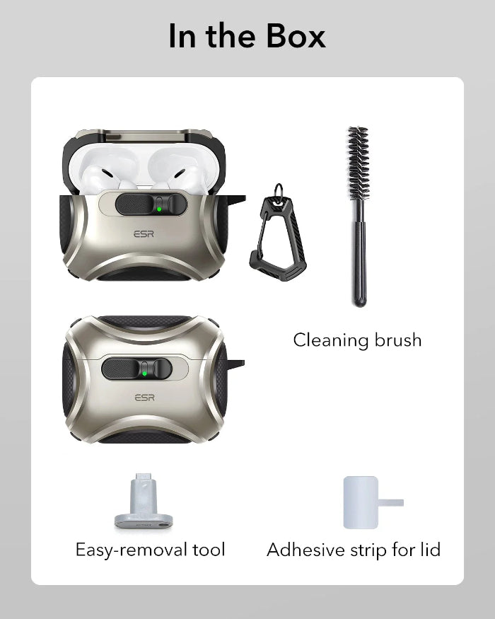 ESR Cyber Armor FlickLock Case for AirPods Pro 3 (2025) with HaloLock