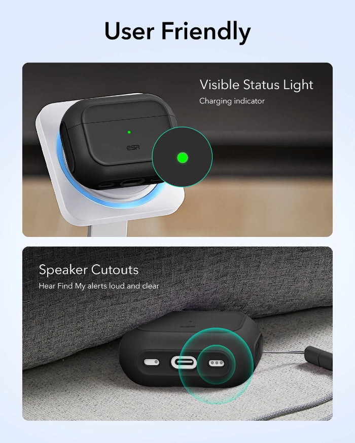ESR Orbit Hybrid Case for AirPods Pro 3 (2025) with HaloLock