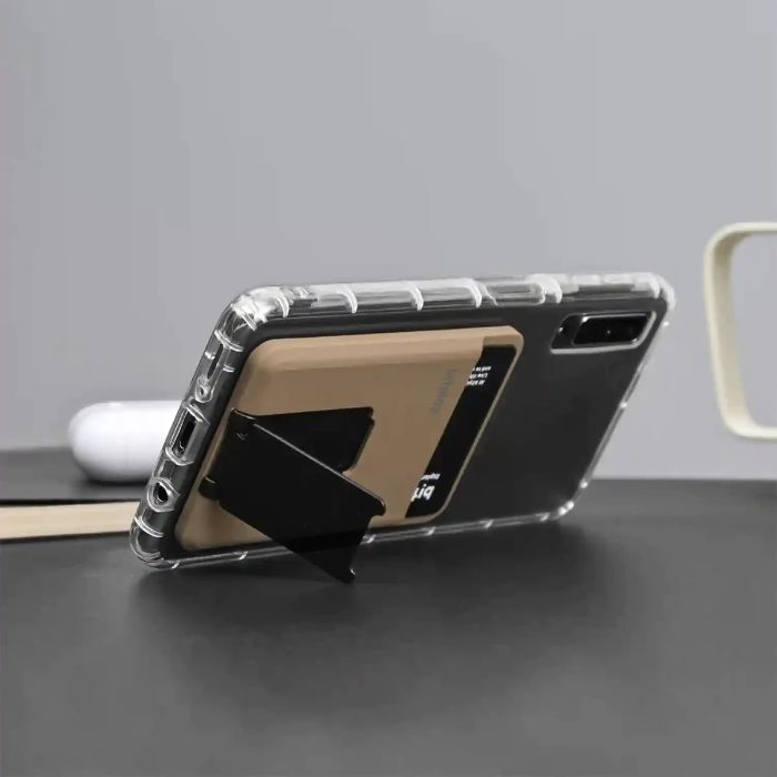 Shop and buy Bitplay Magnetic Card Holder Wallet Adjustable Stand Compatible with MagSafe technology Direct Sensing| Casefactorie® online with great deals and sales prices with fast and safe shipping. Casefactorie is the largest Singapore official authorised retailer for the largest collection of mobile premium accessories.