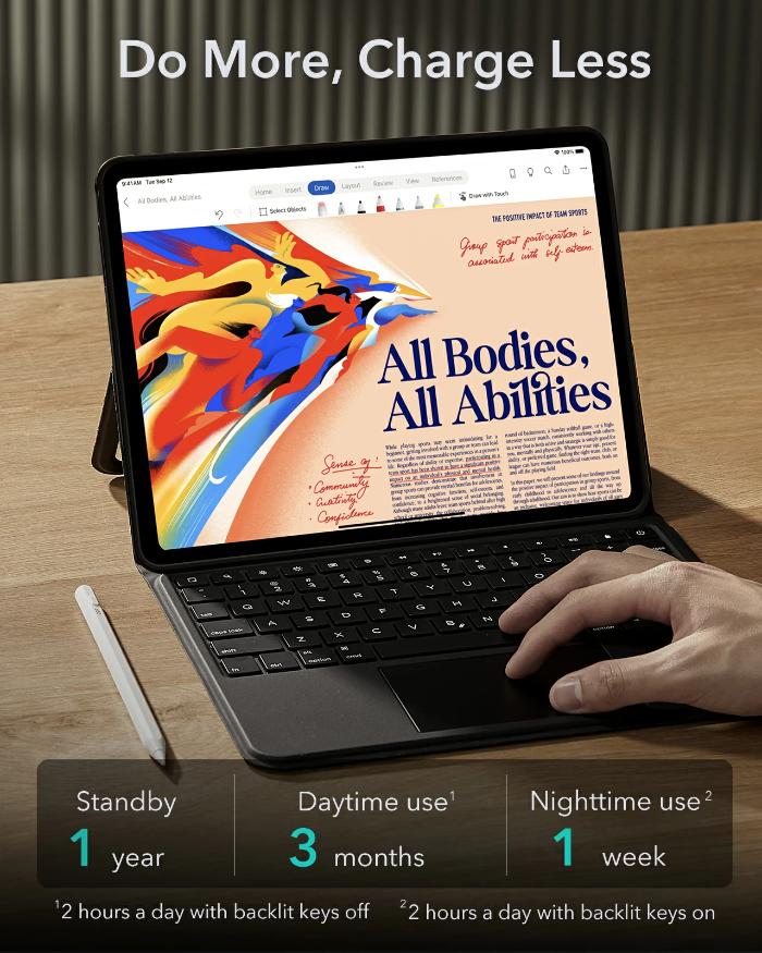Shop and buy ESR Ascend Keyboard Case for iPad Pro 11" (2024) Secure Magnetic Clasp Long-Lasting Battery| Casefactorie® online with great deals and sales prices with fast and safe shipping. Casefactorie is the largest Singapore official authorised retailer for the largest collection of mobile premium accessories.