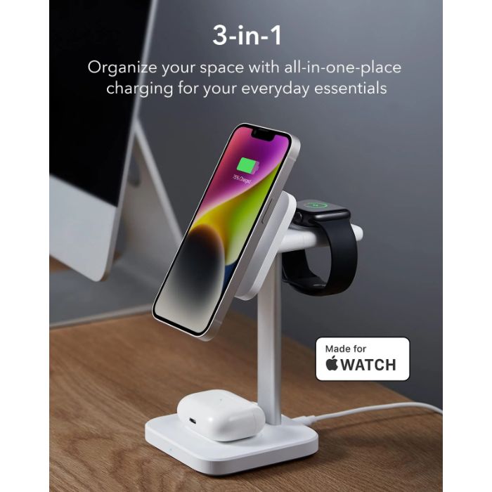 Shop and buy ESR HaloLock 3-in-1 Watch Wireless Charging Set Charging Pad Stand MagSafe Compatible| Casefactorie® online with great deals and sales prices with fast and safe shipping. Casefactorie is the largest Singapore official authorised retailer for the largest collection of mobile premium accessories.
