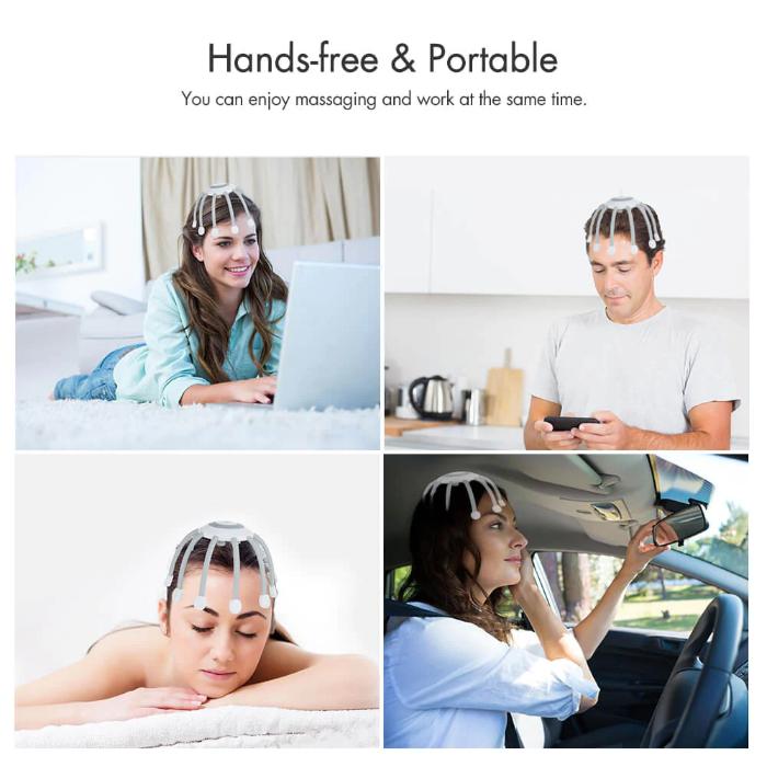 Shop and buy Electric Head Relax Scalp Massager 4 Optional Vibration Modes Octopus Claw Pain Relief Massager Stress Release Relax| Casefactorie® online with great deals and sales prices with fast and safe shipping. Casefactorie is the largest Singapore official authorised retailer for the largest collection of mobile premium accessories.