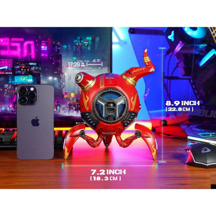 Shop and buy Gravastar Mars Pro 5.0 Sci-fi Wireless Bluetooth, Robotic Desktop 3D Bass Gaming Speaker, Mecha Audio| Casefactorie® online with great deals and sales prices with fast and safe shipping. Casefactorie is the largest Singapore official authorised retailer for the largest collection of mobile premium accessories.
