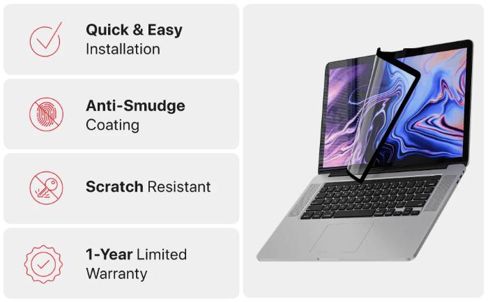 Ghostek Screen Protector for MacBook Pro 15" (A1707/A1990)