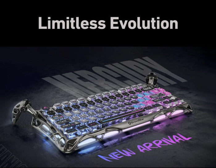 GravaStar Mercury K1 Pro 75% Wireless Mechanical Gaming Keyboard Special Edition