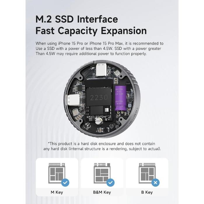 Shop and buy HAGIBIS MC100 100W M.2 USB3.2 Gen2 10Gbps Full Speed Transfer PD100W SSD Enclosure with Magsafe| Casefactorie® online with great deals and sales prices with fast and safe shipping. Casefactorie is the largest Singapore official authorised retailer for the largest collection of mobile premium accessories.