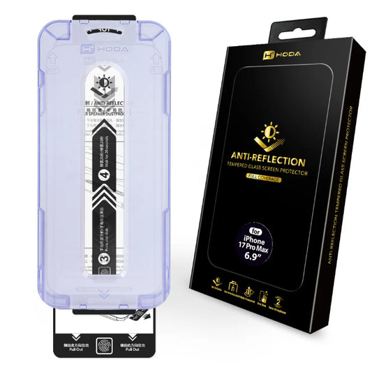 Hoda Full Coverage Tempered Glass Screen Protector for iPhone 17 Pro Max (2025)