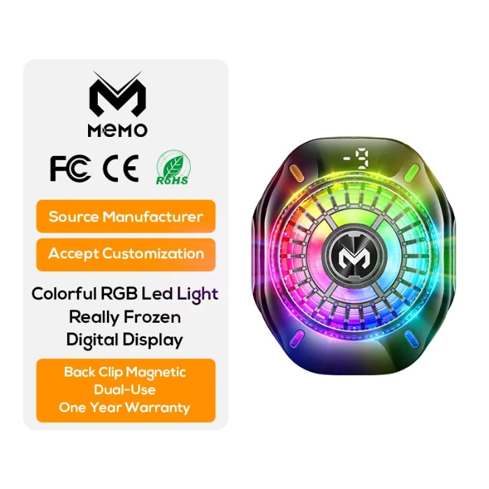 Shop and buy MEMO CX10 PRO RGB AI Magnetic Phone Cooler Fan,11W| Casefactorie® online with great deals and sales prices with fast and safe shipping. Casefactorie is the largest Singapore official authorised retailer for the largest collection of mobile premium accessories.