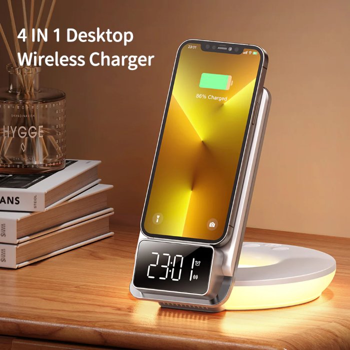 Shop and buy Mcdodo MG Series Multifunctional Desktop Wireless Charger alarm clock night lamp auto-locate charging| Casefactorie® online with great deals and sales prices with fast and safe shipping. Casefactorie is the largest Singapore official authorised retailer for the largest collection of mobile premium accessories.