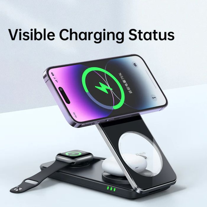 Shop and buy Mcdodo Peace Series 3-in-1 Foldable Magnetic Wireless Charger Strong stable adsorption fast charging| Casefactorie® online with great deals and sales prices with fast and safe shipping. Casefactorie is the largest Singapore official authorised retailer for the largest collection of mobile premium accessories.