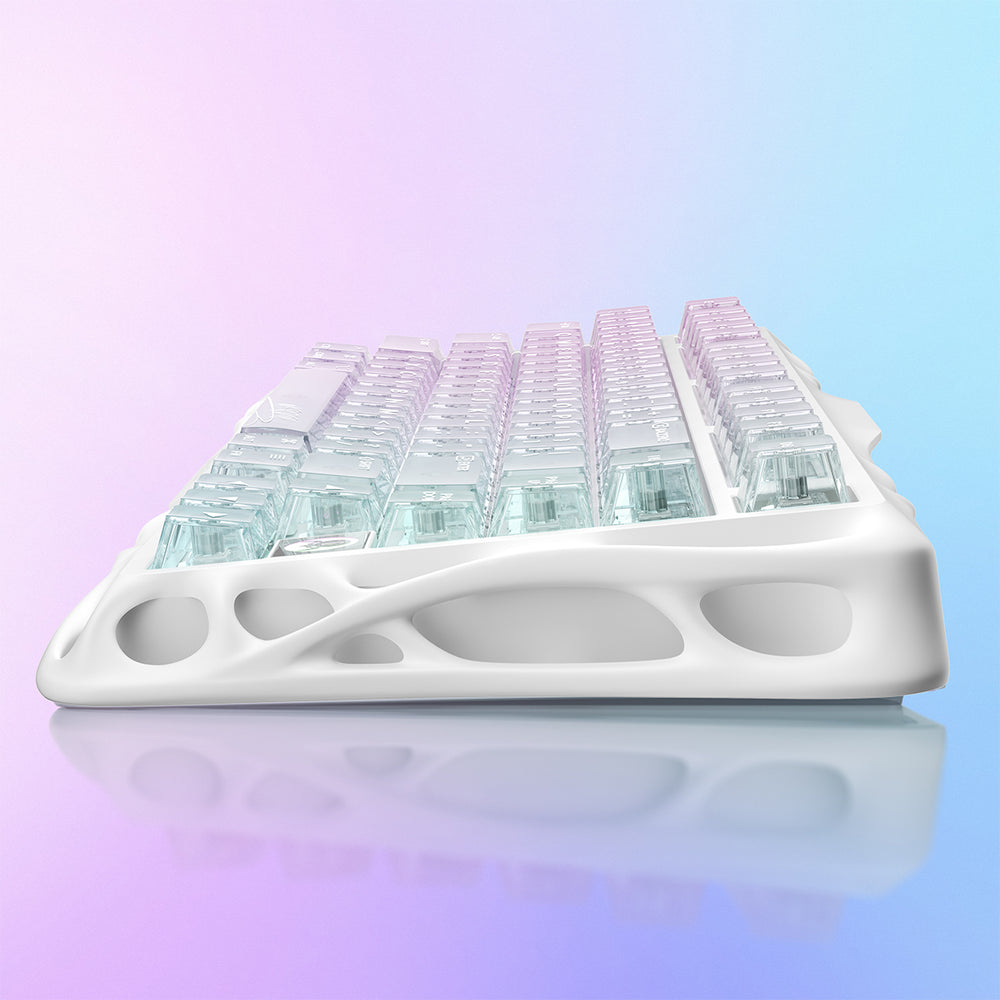 GravaStar Mercury K1 Lite 75% Wireless Mechanical Gaming Keyboard, Crystal Aurora