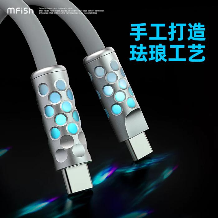 Shop and buy Mfish Electric Viper Series Led Light-up 240W with USB-C to C Charging Cable Universal Compatibility| Casefactorie® online with great deals and sales prices with fast and safe shipping. Casefactorie is the largest Singapore official authorised retailer for the largest collection of mobile premium accessories.