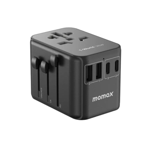 Shop and buy Momax UA9 1-WORLD PD 35W 5-Port + AC Travel Adapter Built-in JP/US, AU, EU, UK sockets charge 6 devices| Casefactorie® online with great deals and sales prices with fast and safe shipping. Casefactorie is the largest Singapore official authorised retailer for the largest collection of mobile premium accessories .