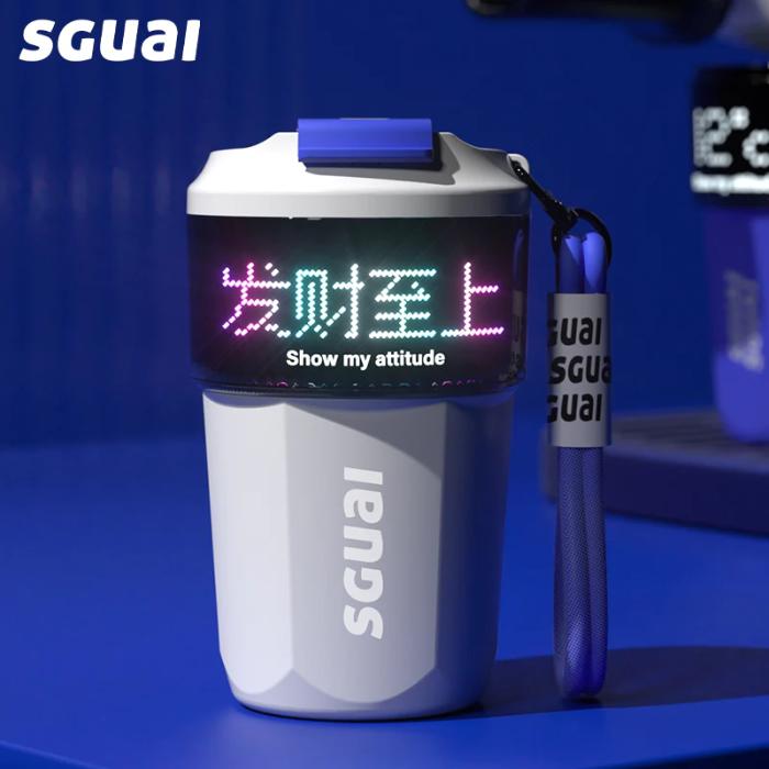 Shop and buy SGUAI C3 Smart Pixel Coffee Cup 350ml Thermos Insulated Travel Mug DIY Personalized Text/Animation Pixel Expression| Casefactorie® online with great deals and sales prices with fast and safe shipping. Casefactorie is the largest Singapore official authorised retailer for the largest collection of mobile premium accessories.