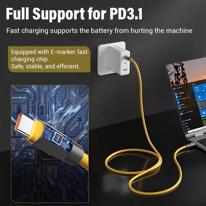 Shop and buy Stylepie Six-Dimensional Battle Rope Series C69Y-C 240W Type C to C Fast Charging Data Cable| Casefactorie® online with great deals and sales prices with fast and safe shipping. Casefactorie is the largest Singapore official authorised retailer for the largest collection of mobile premium accessories.