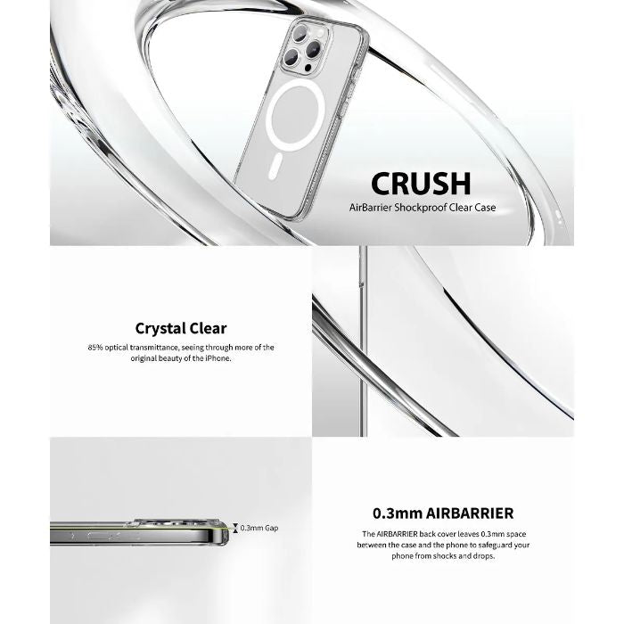 Shop and buy SwitchEasy Crush M Case iPhone 15 (2023) MagSafe Compatible Crystal Clear AirBarrier Shockproof| Casefactorie® online with great deals and sales prices with fast and safe shipping. Casefactorie is the largest Singapore official authorised retailer for the largest collection of mobile premium accessories.