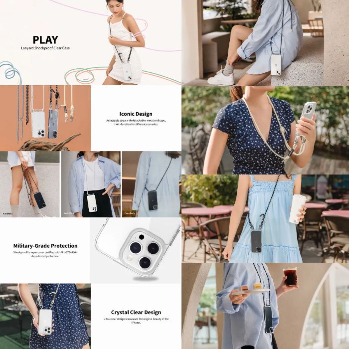 Shop and buy SwitchEasy Play Case iPhone 15 Plus (2023) woven lanyard Adjustable strap 3 ways to carry Shockproof| Casefactorie® online with great deals and sales prices with fast and safe shipping. Casefactorie is the largest Singapore official authorised retailer for the largest collection of mobile premium accessories.