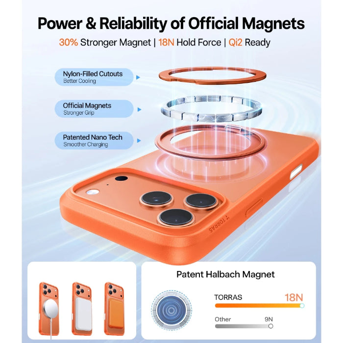 TORRAS Ostand R Series Case for iPhone 17 Pro 6.3" (2025)