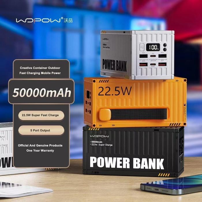 Shop and buy WOPOW PD35 50000mah Container Intelligent Digital Screen Display PD 22.5W Fast Charging Power Bank| Casefactorie® online with great deals and sales prices with fast and safe shipping. Casefactorie is the largest Singapore official authorised retailer for the largest collection of mobile premium accessories.