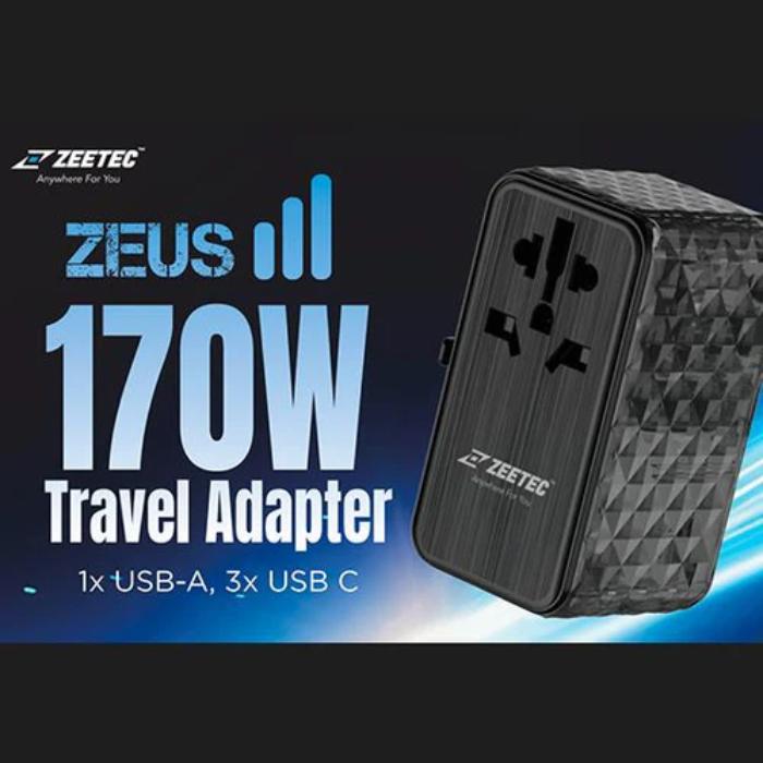 Shop and buy ZEETEC 170W Fast Charging Universal Travel Adapter USB-C Power Delivery Charge multiple devices| Casefactorie® online with great deals and sales prices with fast and safe shipping. Casefactorie is the largest Singapore official authorised retailer for the largest collection of mobile premium accessories.