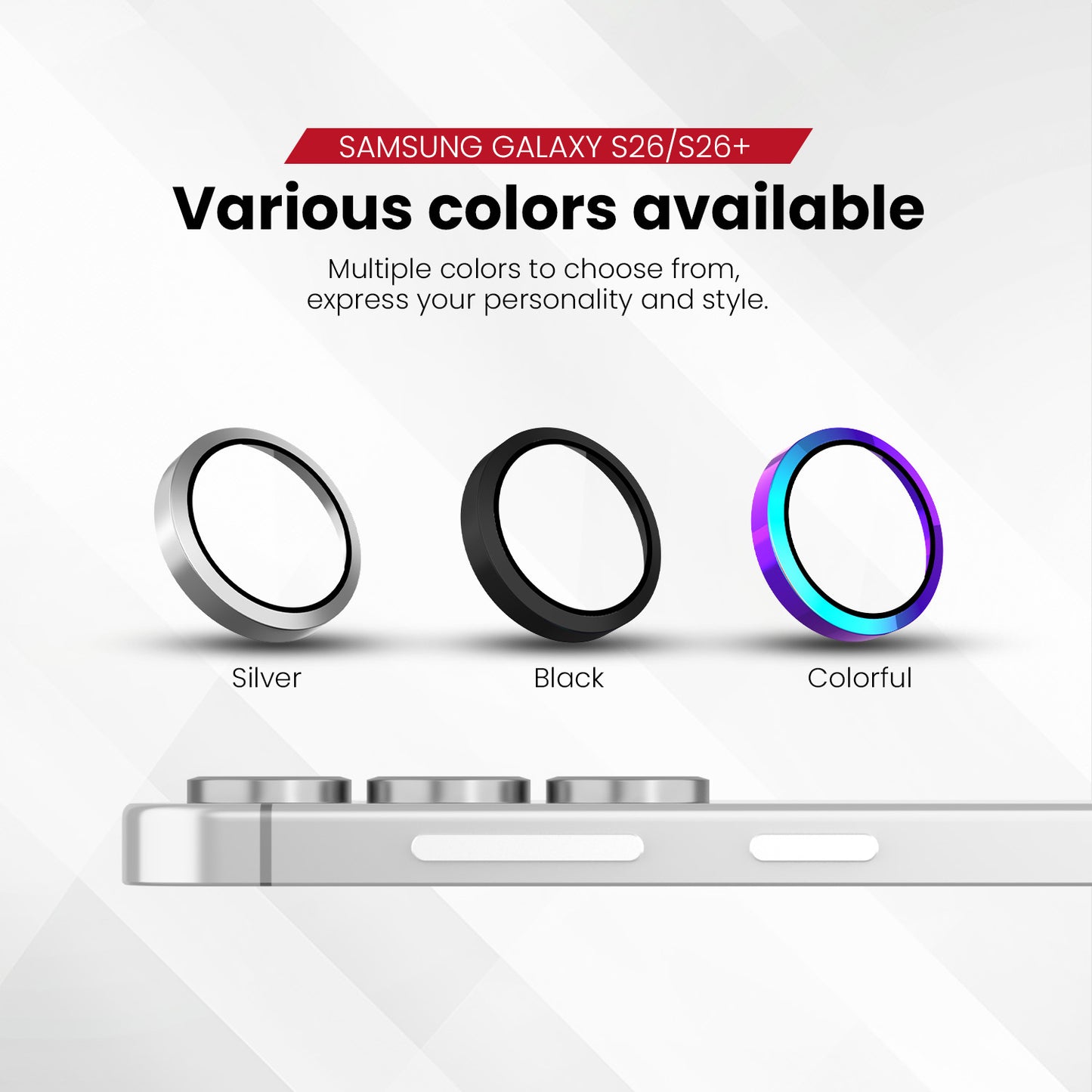 ZEELOT Pishield Series Titanium Alloy Lens Protector for Samsung Galaxy S26 (2026)