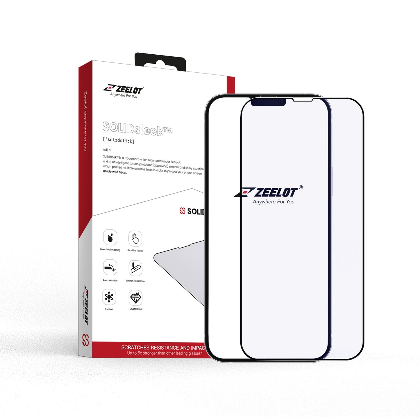Shop and buy Zeelot SOLIDsleek Tempered Glass Screen Protector for iPhone 13 Mini (2021) anti-fingerprint| Casefactorie® online with great deals and sales prices with fast and safe shipping. Casefactorie is the largest Singapore official authorised retailer for the largest collection of mobile premium accessories.