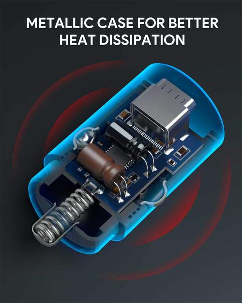 Shop and buy Aukey CC-A4 Nano Series Dual USB-C Car Charger with 30W Power Delivery & Quick Charge Fast Charging| Casefactorie® online with great deals and sales prices with fast and safe shipping. Casefactorie is the largest Singapore official authorised retailer for the largest collection of mobile premium accessories.