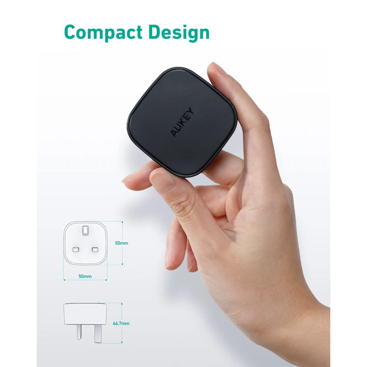 Shop and buy Aukey PA-Y25 Minima 20W USB-C PD Wall Charger with USB-C to Lightning Cable MFi Certified| Casefactorie® online with great deals and sales prices with fast and safe shipping. Casefactorie is the largest Singapore official authorised retailer for the largest collection of mobile premium accessories.