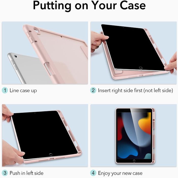 Shop and buy ESR Rebound Hybrid Case Pro Stand Case for iPad 10.2" (2021/2020/2019) auto sleep/wake Clear back| Casefactorie® online with great deals and sales prices with fast and safe shipping. Casefactorie is the largest Singapore official authorised retailer for the largest collection of mobile premium accessories.