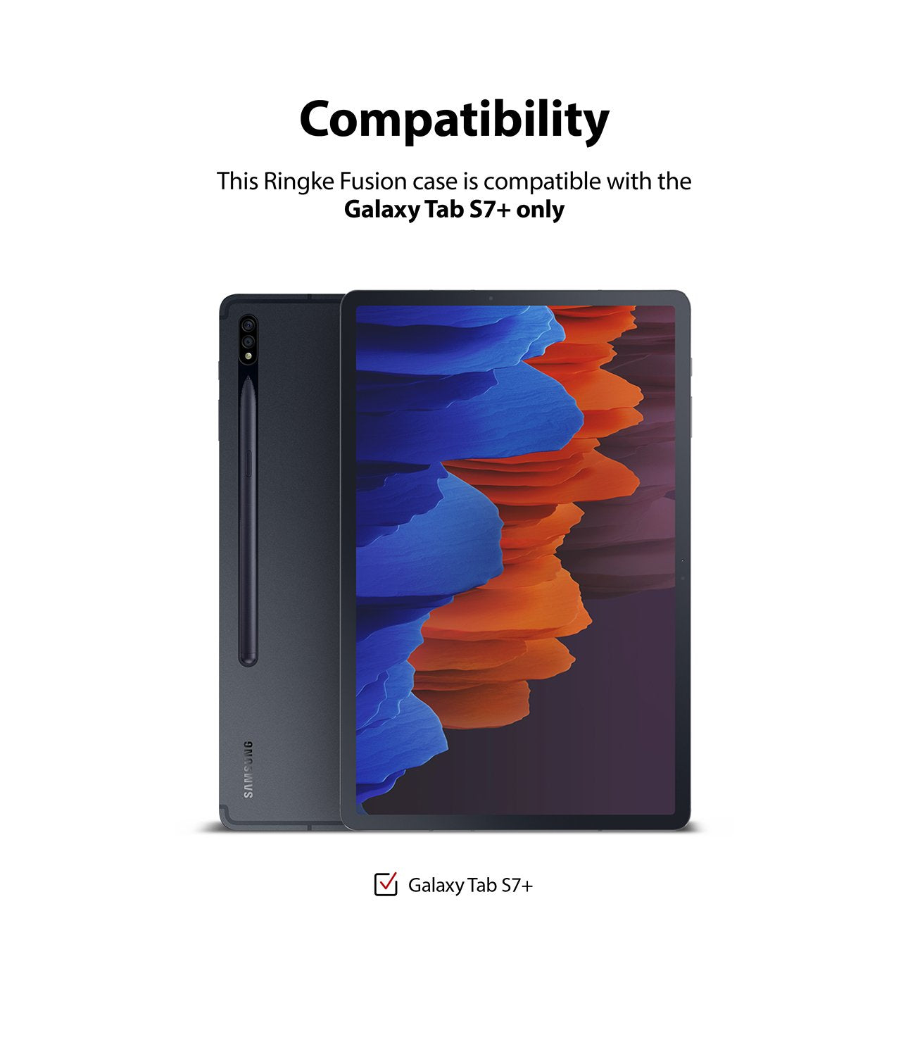 Shop and buy Ringke Fusion Clear Case for Samsung Galaxy Tab S7 Plus (2020) built-in pen holder Shockproof| Casefactorie® online with great deals and sales prices with fast and safe shipping. Casefactorie is the largest Singapore official authorised retailer for the largest collection of mobile premium accessories.