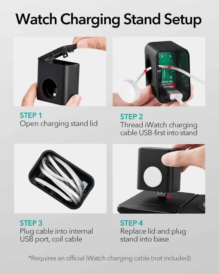 Shop and buy ESR EFC003O HaloLock 2-In-1 Apple Watch Magnetic Wireless Charger Modular design Safety features| Casefactorie® online with great deals and sales prices with fast and safe shipping. Casefactorie is the largest Singapore official authorised retailer for the largest collection of mobile premium accessories.