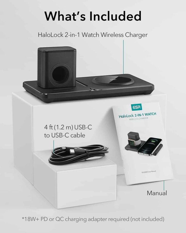 Shop and buy ESR EFC003O HaloLock 2-In-1 Apple Watch Magnetic Wireless Charger Modular design Safety features| Casefactorie® online with great deals and sales prices with fast and safe shipping. Casefactorie is the largest Singapore official authorised retailer for the largest collection of mobile premium accessories.