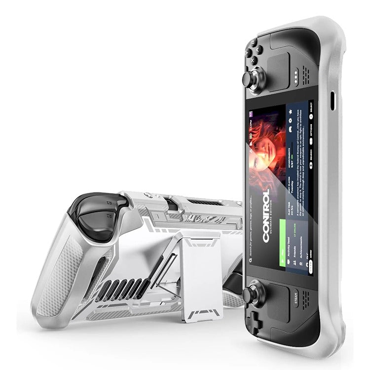 Shop and buy Mumba Blade Series Dockable Grip Case Steam Deck (2022) Shockproof built-in Kickstand ergonomic| Casefactorie® online with great deals and sales prices with fast and safe shipping. Casefactorie is the largest Singapore official authorised retailer for the largest collection of mobile premium accessories.