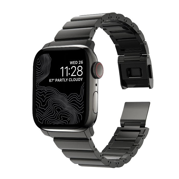 Shop and buy Nomad Stainless Steel Strap V2 for Apple Watch 41mm/40mm/38mm Custom 316L stainless steel lugs| Casefactorie® online with great deals and sales prices with fast and safe shipping. Casefactorie is the largest Singapore official authorised retailer for the largest collection of mobile premium accessories.