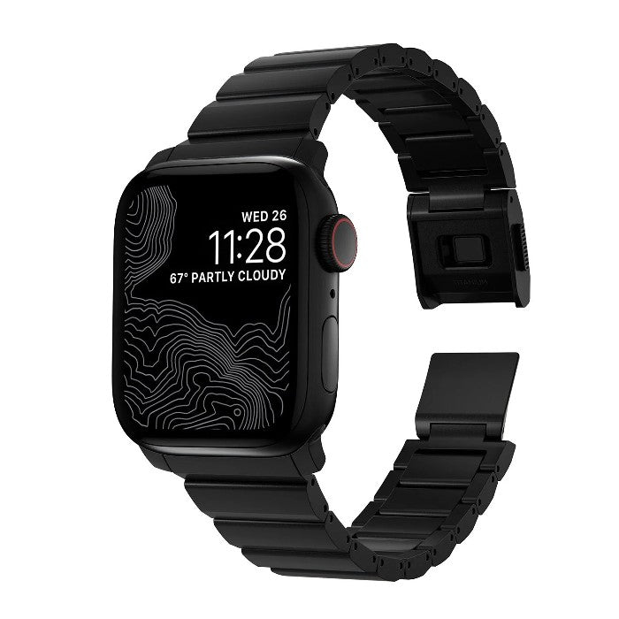 Shop and buy Nomad Titanium Metal Strap V2 for Apple Watch 41mm/40mm/38mm Scratch Resistant Magnetic Clasp| Casefactorie® online with great deals and sales prices with fast and safe shipping. Casefactorie is the largest Singapore official authorised retailer for the largest collection of mobile premium accessories.