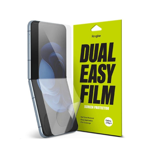 Shop and buy Ringke 2pcs Dual Easy Screen Protector for Samsung Galaxy Z Flip 4 (2022) Complete Protection| Casefactorie® online with great deals and sales prices with fast and safe shipping. Casefactorie is the largest Singapore official authorised retailer for the largest collection of mobile premium accessories.