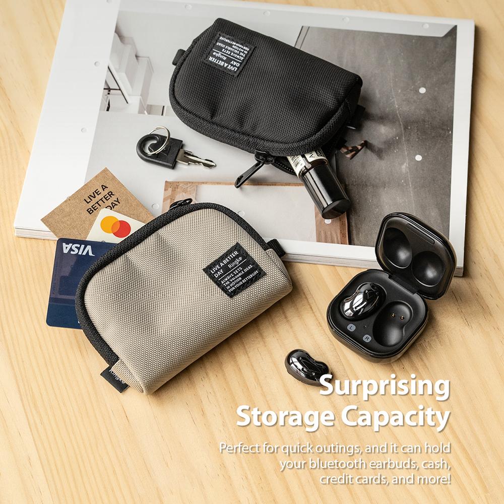 Shop and buy Ringke Mini Pouch with Half Pocket Safe storage carabiner and snap-button strap waterproof nylon textile| Casefactorie® online with great deals and sales prices with fast and safe shipping. Casefactorie is the largest Singapore official authorised retailer for the largest collection of mobile premium accessories.