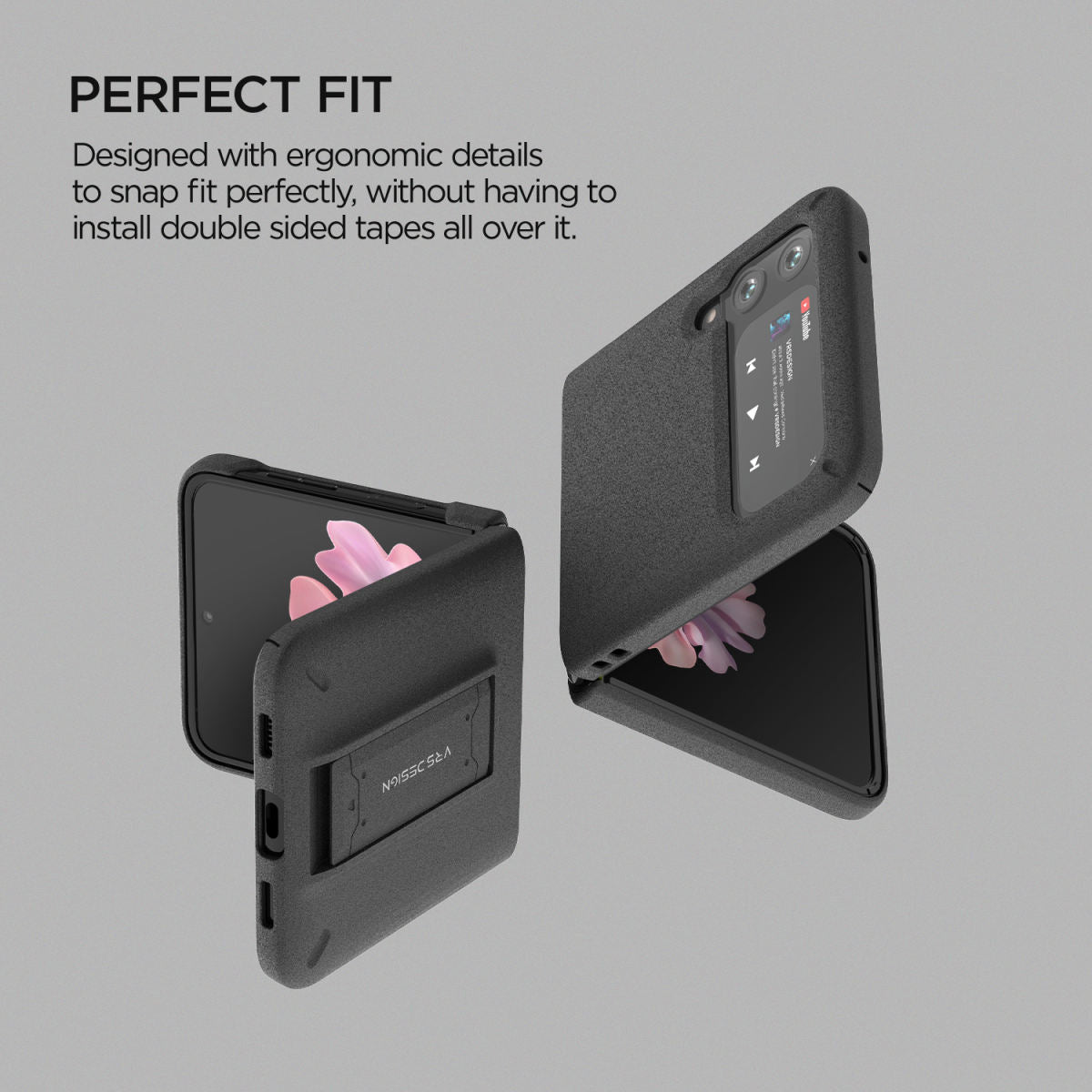 Shop and buy VRS Design QuickStand Modern Case for Samsung Galaxy Z Flip 3 5G (2021) Shockproof with Kickstand| Casefactorie® online with great deals and sales prices with fast and safe shipping. Casefactorie is the largest Singapore official authorised retailer for the largest collection of mobile premium accessories.