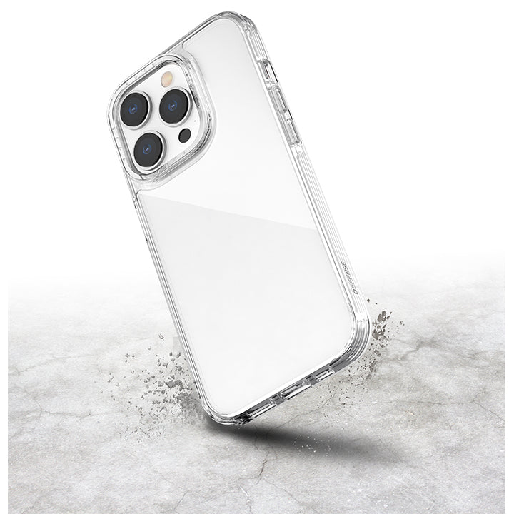 Shop and buy X-Doria Defense ClearVue Case iPhone 14 Pro Max 2022 Translucent color accents edges Crystal Clear| Casefactorie® online with great deals and sales prices with fast and safe shipping. Casefactorie is the largest Singapore official authorised retailer for the largest collection of mobile premium accessories.