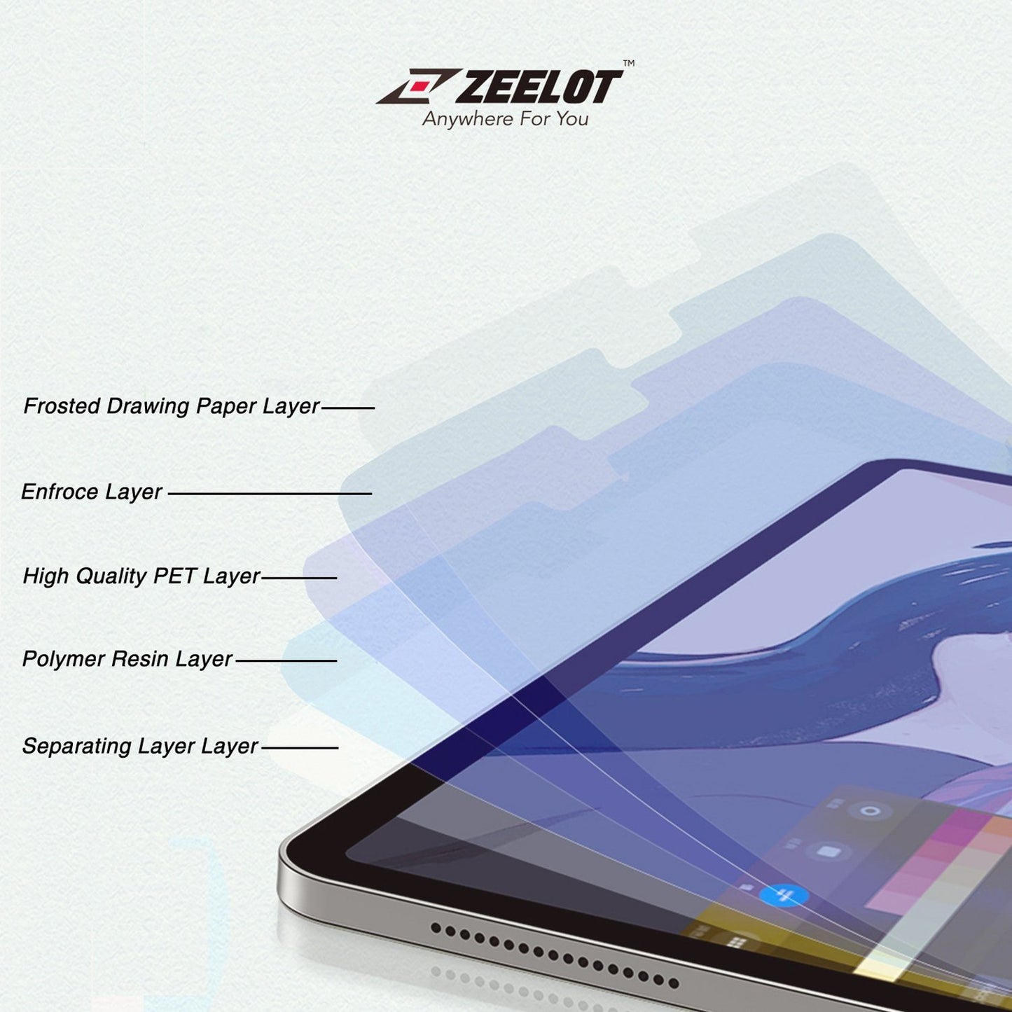 Shop and buy Zeelot Anti-Blue Ray Paperlike Film Screen Protector for iPad 10.2" (2020/2019)| Casefactorie® online with great deals and sales prices with fast and safe shipping. Casefactorie is the largest Singapore official authorised retailer for the largest collection of mobile premium accessories.