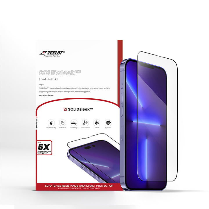 Automatisch onvoorwaardelijk Net zo ZEELOT SOLIDsleek Tempered Glass Screen Protector for iPhone 14 Plus/1 –  Casefactorie®