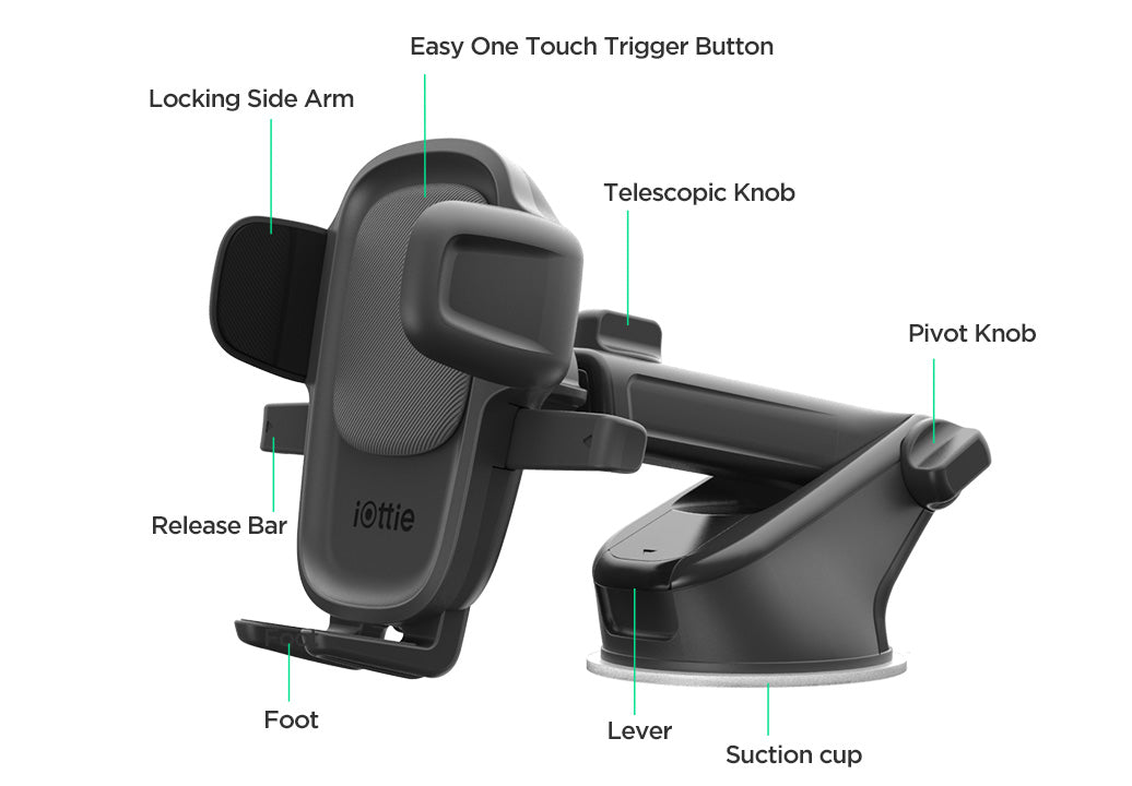 Shop and buy iOttie Easy One Touch 5 Dash & Windshield Mount Holder for Mobile Devices Telescopic Arm Suction Cup| Casefactorie® online with great deals and sales prices with fast and safe shipping. Casefactorie is the largest Singapore official authorised retailer for the largest collection of mobile premium accessories.