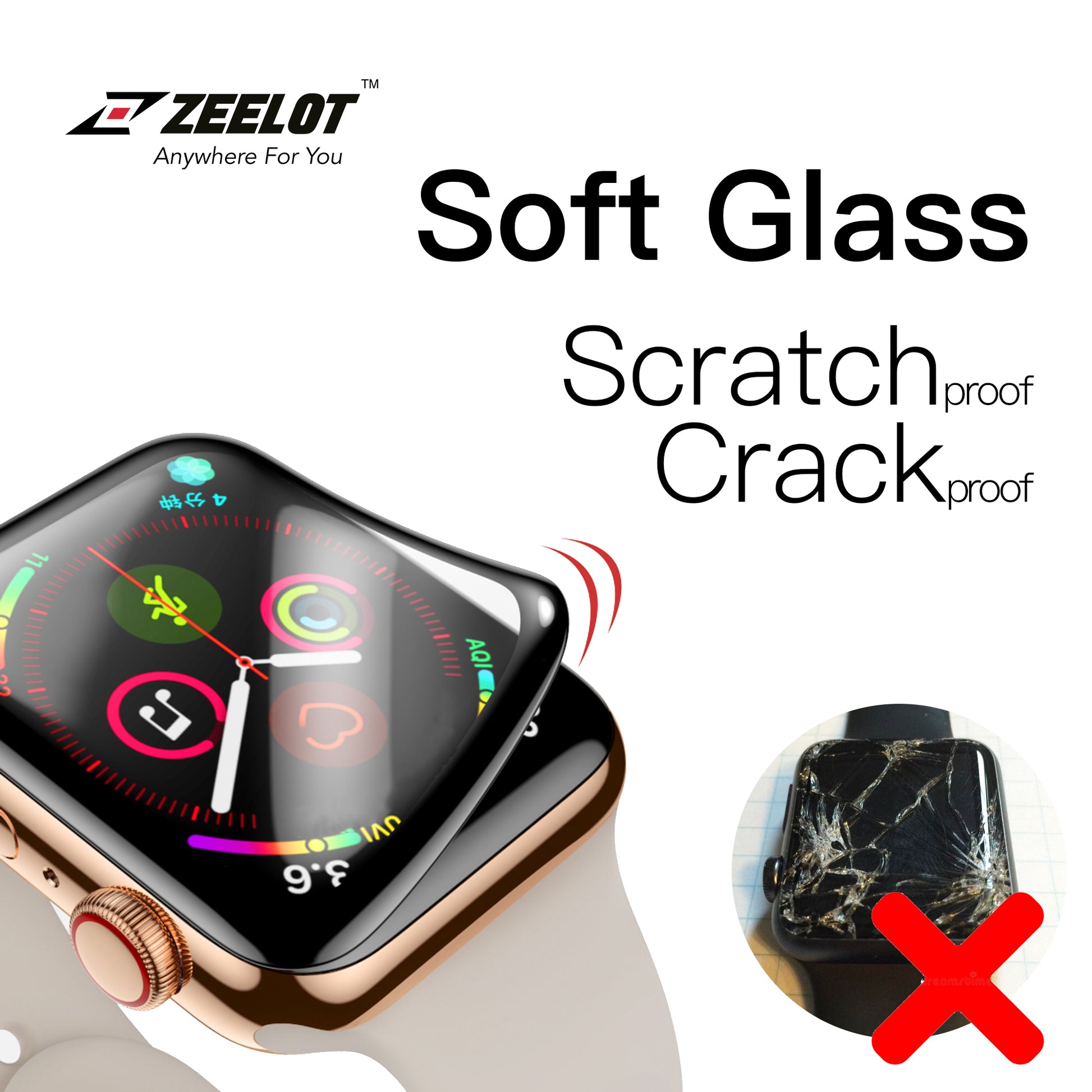 Shop and buy Zeelot PureGlass Hybrid Nanometer Tempered Glass Screen Protector for Apple Watch 5/4 (44mm) Water-resistant| Casefactorie® online with great deals and sales prices with fast and safe shipping. Casefactorie is the largest Singapore official authorised retailer for the largest collection of mobile premium accessories.