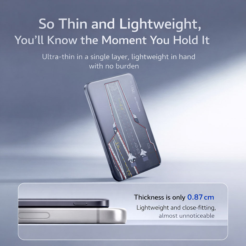 SHARGE M6 / M7 Magnetic Wireless Power Bank, Carrier Special Edition, Blue