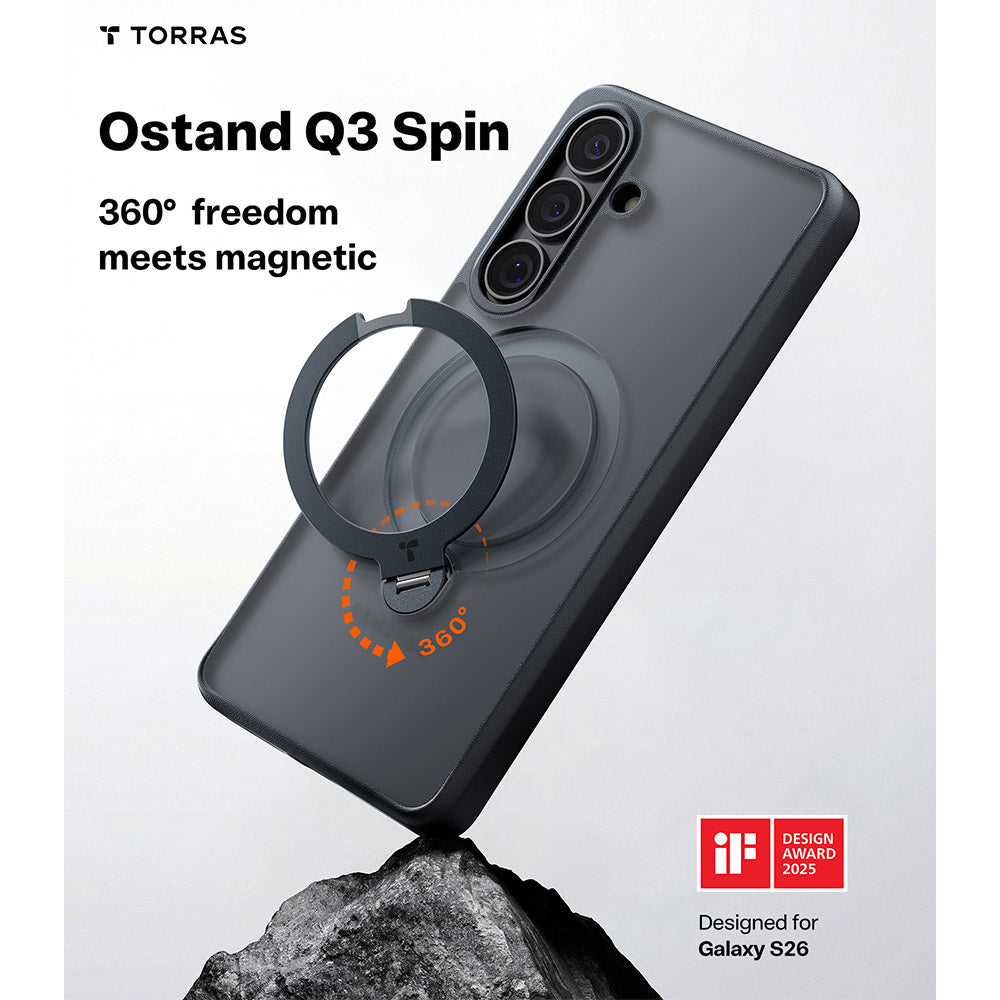 TORRAS Ostand Spin Series for Samsung Galaxy S26 & S26 Plus (2026)