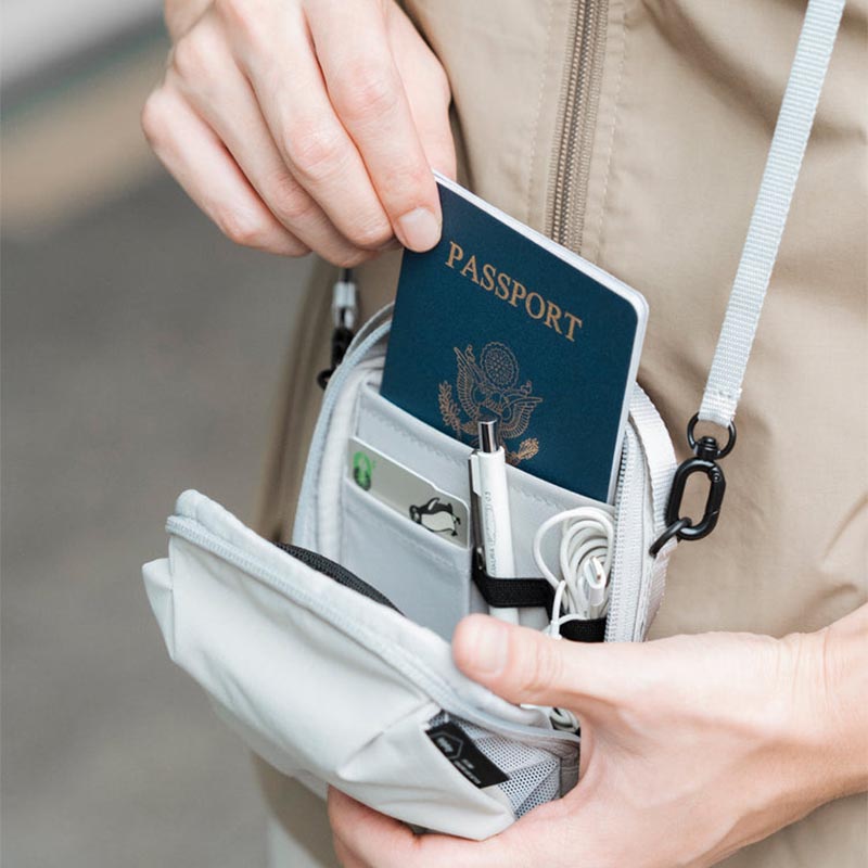 Bitplay Essential 0.5L Transit Pouch – Compact Water-Resistant Travel Sling with 3D Pocket & Multi-Organizer Compartments