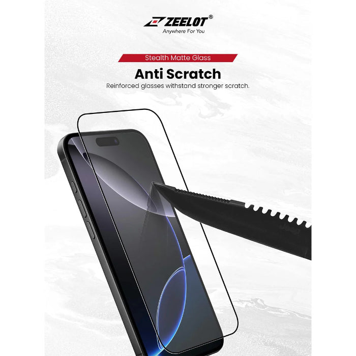 ZEELOT SOLIDsleek V2 (2.5D+) Tempered Glass Screen Protector for iPhone 17 Pro Max 6.9" (2025) with EasyFit Installation Kit
