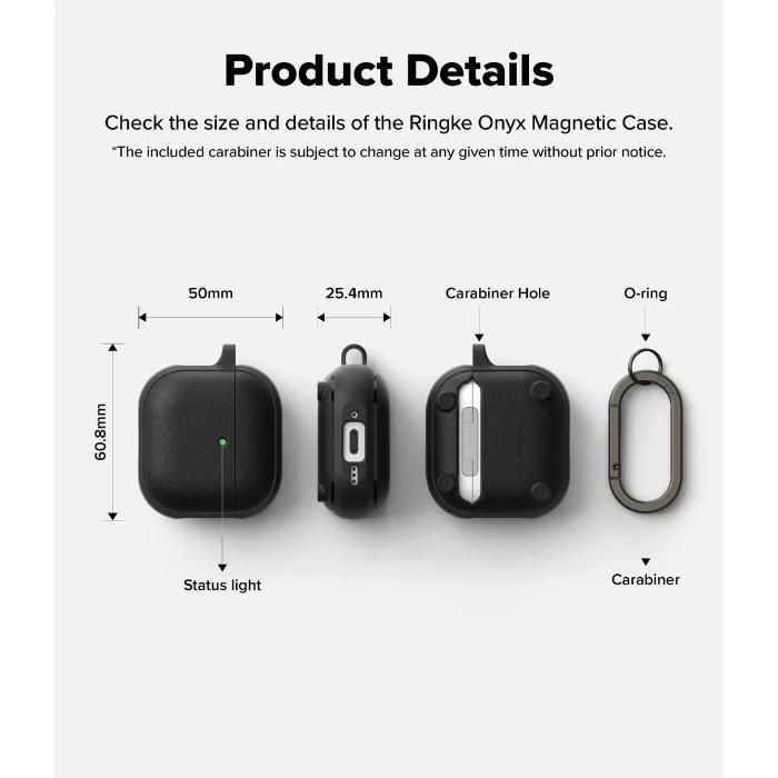 Ringke Onyx Magnetic Case for AirPods 4 (2024)