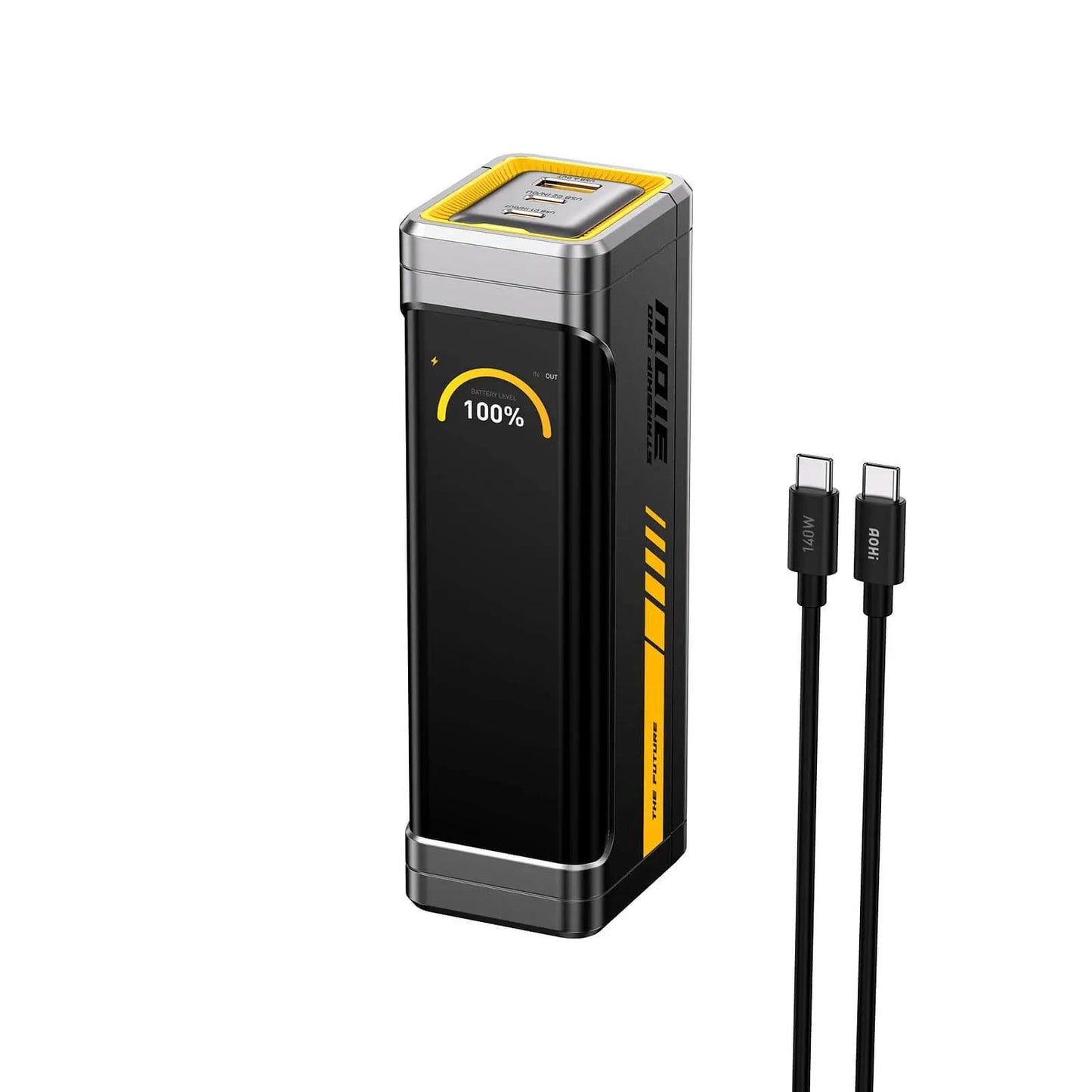 AOHI STARSHIP PRO 210W 10000mAh / 310W 20000mAh PD3.1 Power Bank Dual 140W USB-C Ports Fast Charging Portable Charger with Smart Display