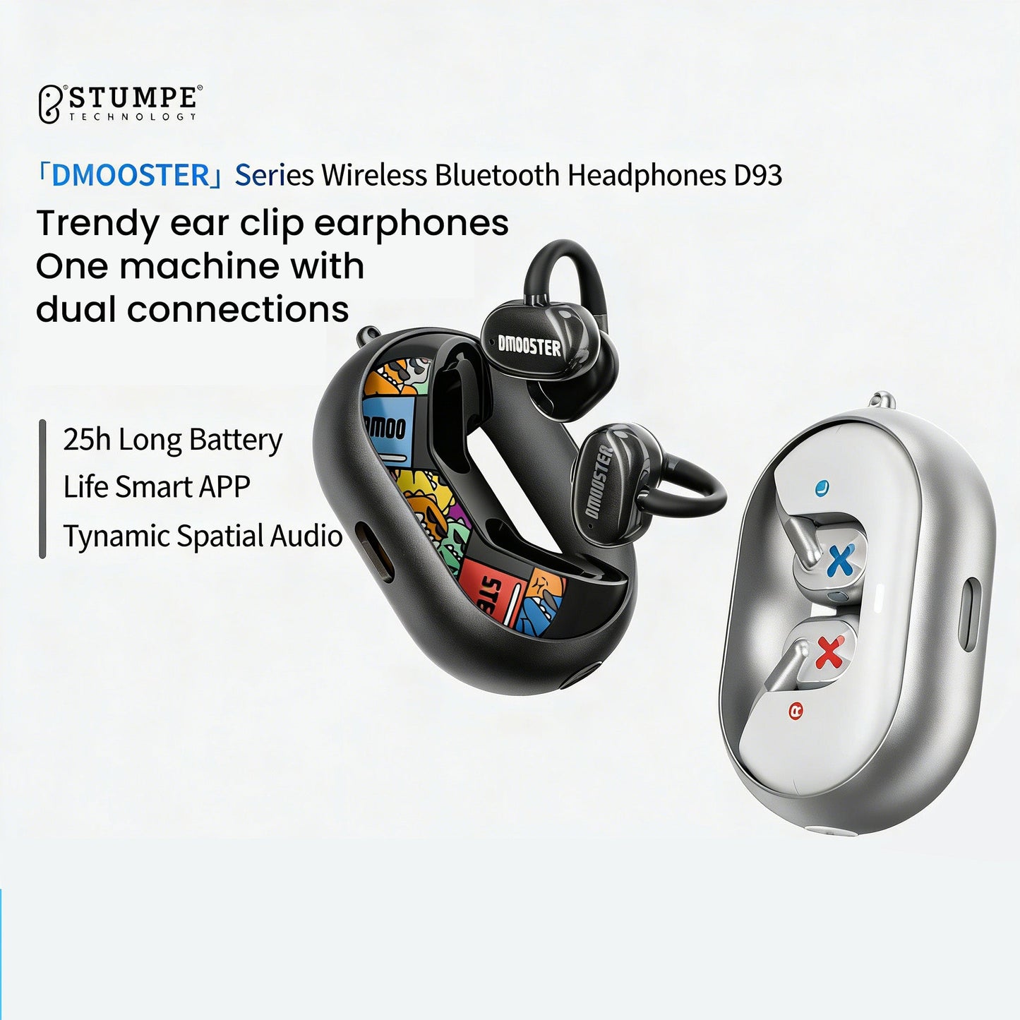 DMOOSTER D93 BT V6.0 AI Translation Bluetooth Earbuds
